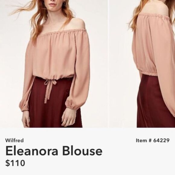 ARITZIA Wilfred blush pink Eleanora blouse Sz XS - Picture 11 of 11